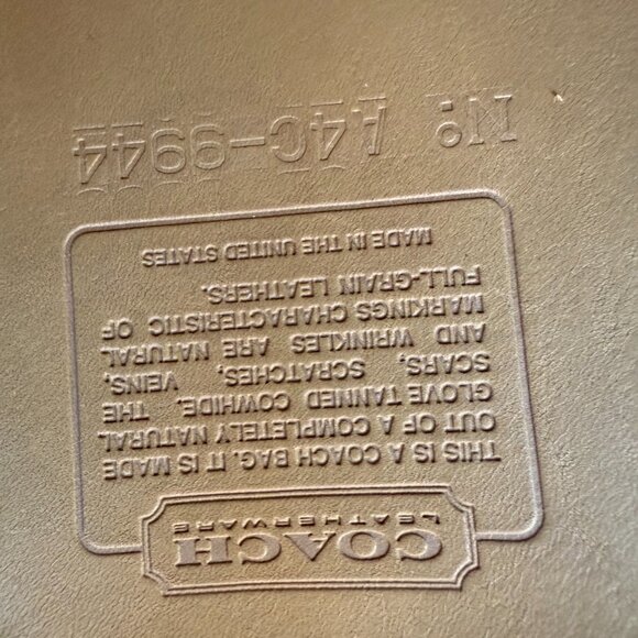 Vintage Coach Taylor Zip in stone with hang tag! - Picture 13 of 13